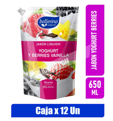 JABON BALLERINA YOGHURT BERRIES 650ml