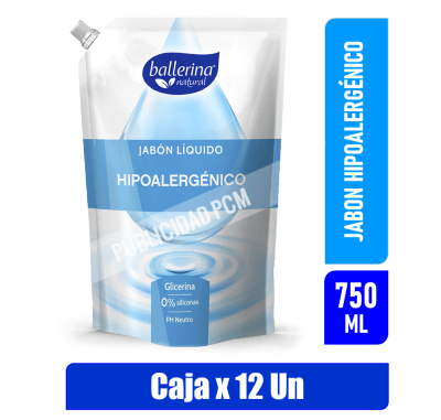 JABON BALLERINA HIPOALERGENICO GLICERINA