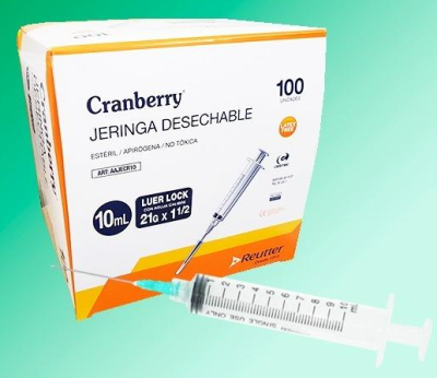 JERINGA CRANBERRY LL 10 ML Cj x 100 JERINGA CRANBERRY LL 10 ML Cj x 100