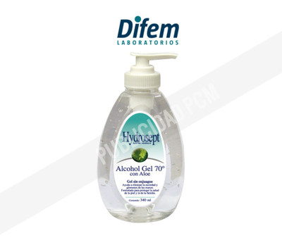 ALCOHOL GEL c/ DOSIFICADOR 340 ml ALCOHOL GEL c/ DOSIFICADOR 340 ml