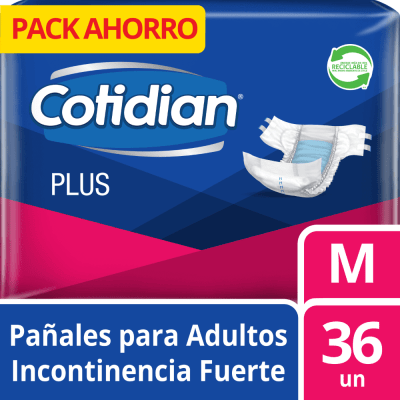 PAÑAL ADULTO COTIDIAN PLUS M x 36