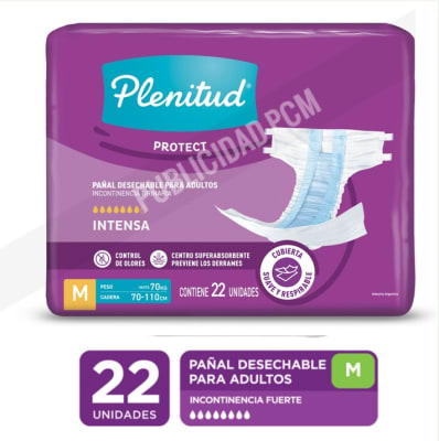 PAÑAL ADULTO PLENITUD M x 22