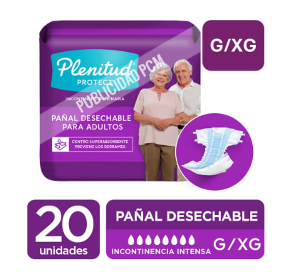 PAÑAL ADULTO PLENITUD G/XG PAÑAL ADULTO PLENITUD G/XG