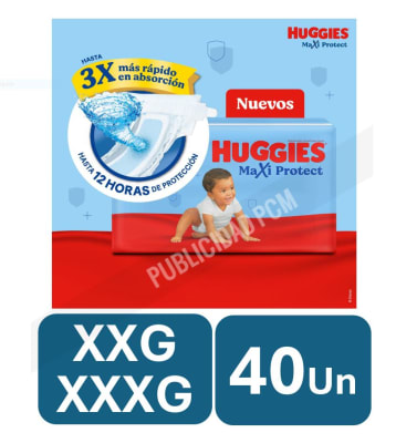 PAÑAL HUGGIES TRIPLE PROTECCION XXG-XXXG