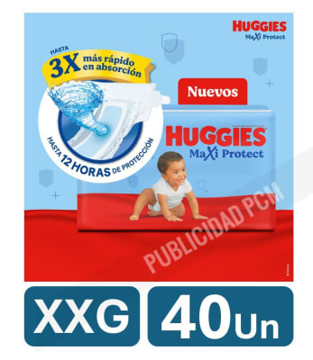 PAÑAL HUGGIES TRIPLE PROTECCION XXG