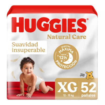 PAÑAL HUGGIES NATURAL CARE XGx52
