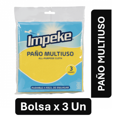 IMPEKE PAÑO MULTIUSO x 3