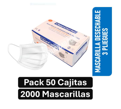 PACK MASCARILLA 3 PLIEGUESx2000  PQ 40