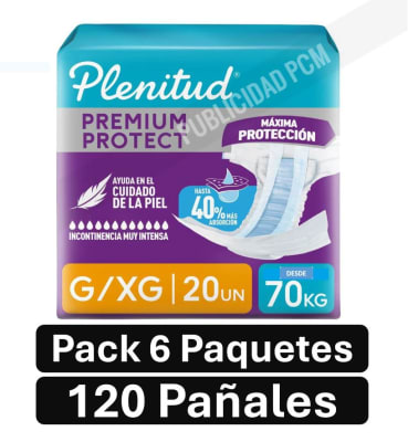 PACK PLENITUD PAÑAL G/XGx120