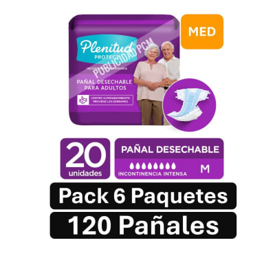 PACK PLENITUD PAÑAL Mx120