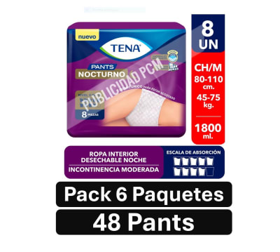 PACK TENA PANTS NOCT Mx48