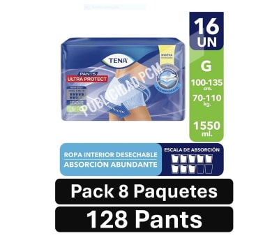 PACK TENA PANTS UP Gx128  PQ 8