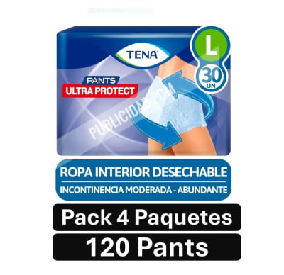 PACK TENA PANTS UP Lx120  PQ 4
