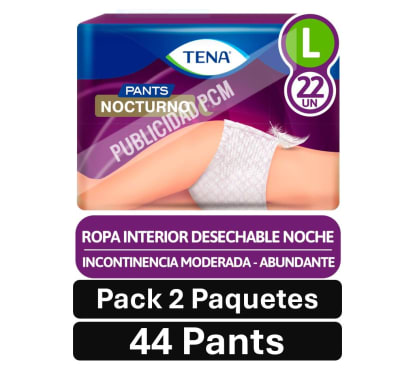 PACK TENA PANTS NOCT Lx44  PQ 2