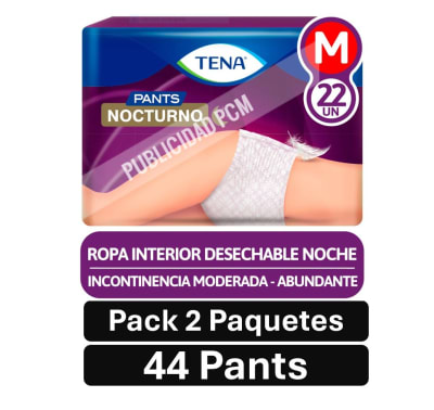 PACK TENA PANTS NOCT Mx44  PQ 2