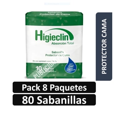 PACK HIGIEC PCAMA x80  PQ 8