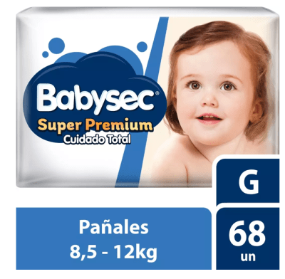 PAÑAL BABYSEC SUPER PREMIUM G