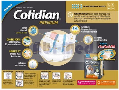 PAÑALES ADULTO COTIDIAN PREMIUM PAÑALES ADULTO COTIDIAN PREMIUM