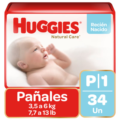 PAÑAL BEBE HUGGIES PEQUEÑO