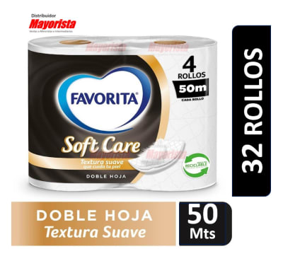 PAPEL HIGIENICO FAVORITA SOFTCARE