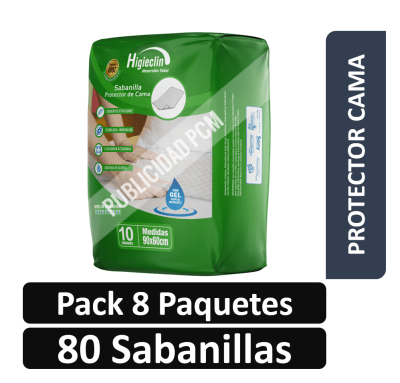 PACK HIGIEC PCAMA x80  PQ 8