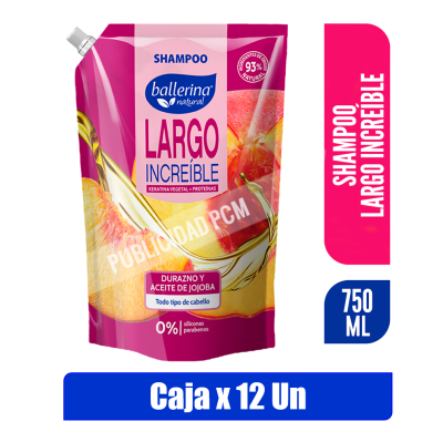 SHAMPOO BALLERINA LARGO INCREIBLE 750