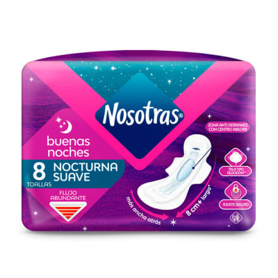 TOALLA FEMENINA NOSOTRAS BUENAS NOCHES TOALLA FEMENINA NOSOTRAS BUENAS NOCHES