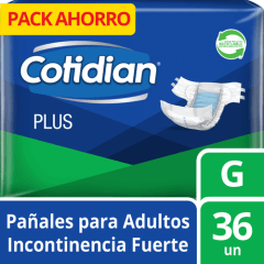 PAÑAL ADULTO COTIDIAN PLUS G X 36