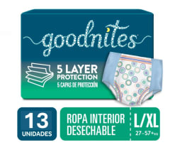 PAÑAL NIÑO GOODNITES L/XL