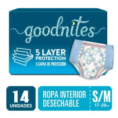 PAÑAL NIÑO GOODNITES S/M