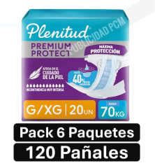 PACK PLENITUD PAÑAL G/XGx120