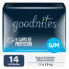 PAÑAL NIÑO GOODNITES S/M1