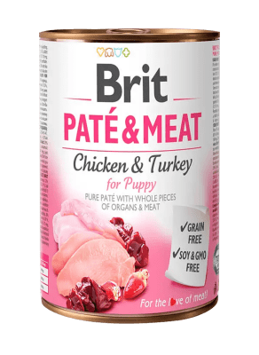 Lata Brit Care Dog Pate & Meat Chicken & Turkey Puppy1