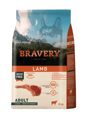 Bravery Dog Lamb Adulto Medium - Large1