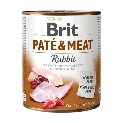 Lata Brit Care Dog Paté & Meat Rabbit1