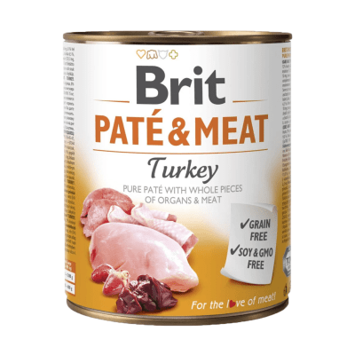 Lata Brit Care Dog Paté & Meat Turkey 800gr1