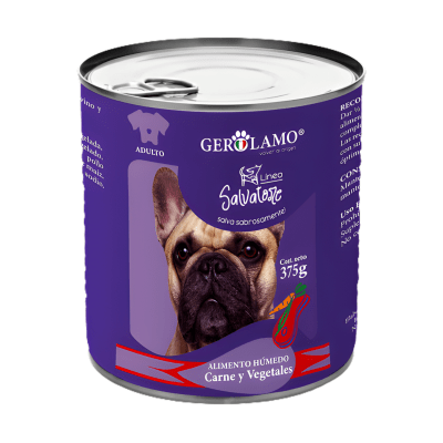 Lata Salvatore Perro Paté CARNE & VEGETALES1