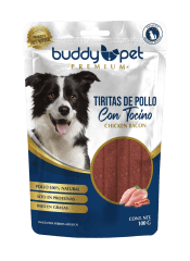 Snack Buddy Pet Tiritas de Pollo con Tocino