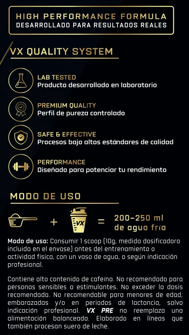 VX Quality System Pre Workout VX