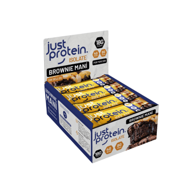 DISPLAY 12 JUST PROTEIN ISOLATE BAR 50 GR BROWNIE MANÍ