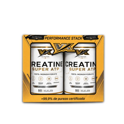 2 CREATINAS 100% MONOHIDRATADAS VX NUTRITION (300 GR C/U)