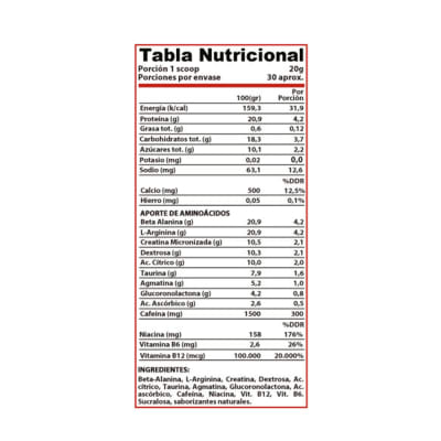PRE ENTRENO KREATOR (600 GR)