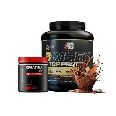 PROTEINA 3WHEY TOP PROTEIN (2 KG) + CREATINA 100% MONOHIDRATADA (300 G)