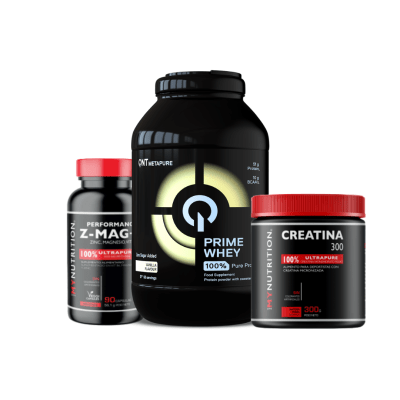 PROTEINA PRIME WHEY (2 KG) + ZMA MY NUTRITION (90 CAPS) + CREATINA 100% MONOHIDRATADA (300 G)