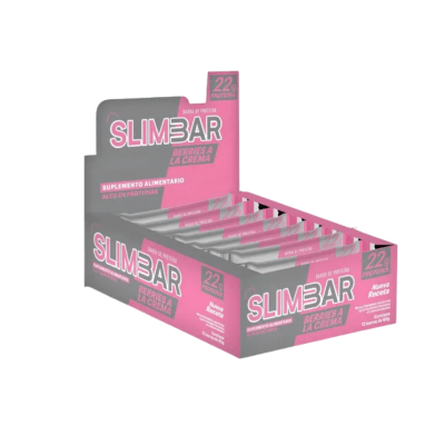 DISPLAY 12 BARRAS SLIMBAR BERRIES A LA CREMA 60 GR