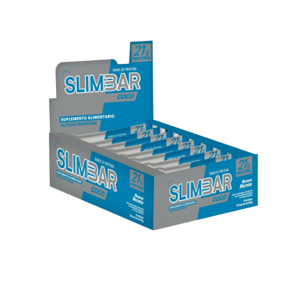 DISPLAY 12 BARRAS SLIMBAR COCO (60 GR)
