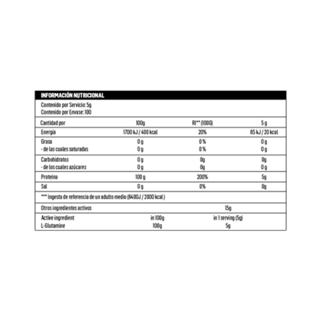 GLUTAMINA BIOTECH USA (500 GR) Suplementos Gold Tienda de