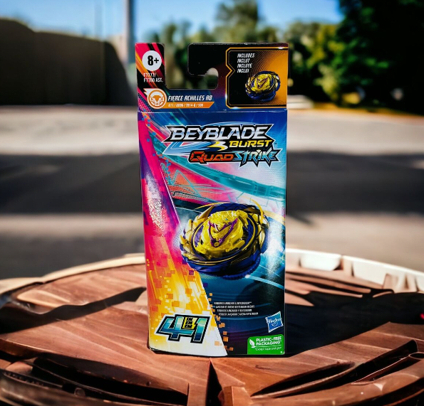 BEYBLADE BURST QUAD STRIKE TOP 4 In 1 SINGLE PACK Fierce Achilles