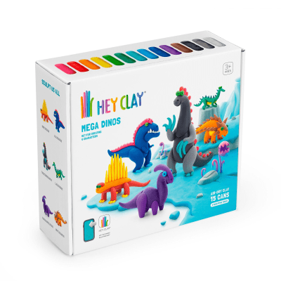 HEY CLAY MEGA DINOS 15 POTES