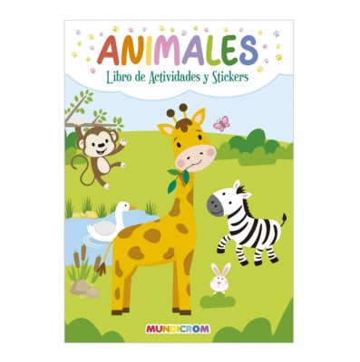Mundicrom - Libro de actividades y stickers Animales